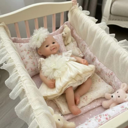 6 Inches Mini Silicone Reborn Doll Twin Sisters- Loulou and Vivienne