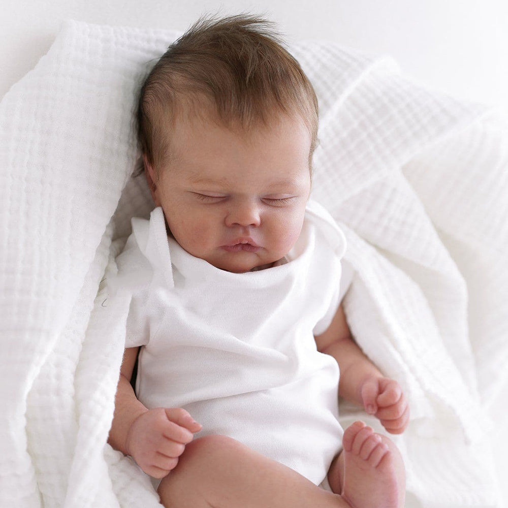 Kit de poupée Quinbee Reborn non peinte yeux fermés 19 pouces