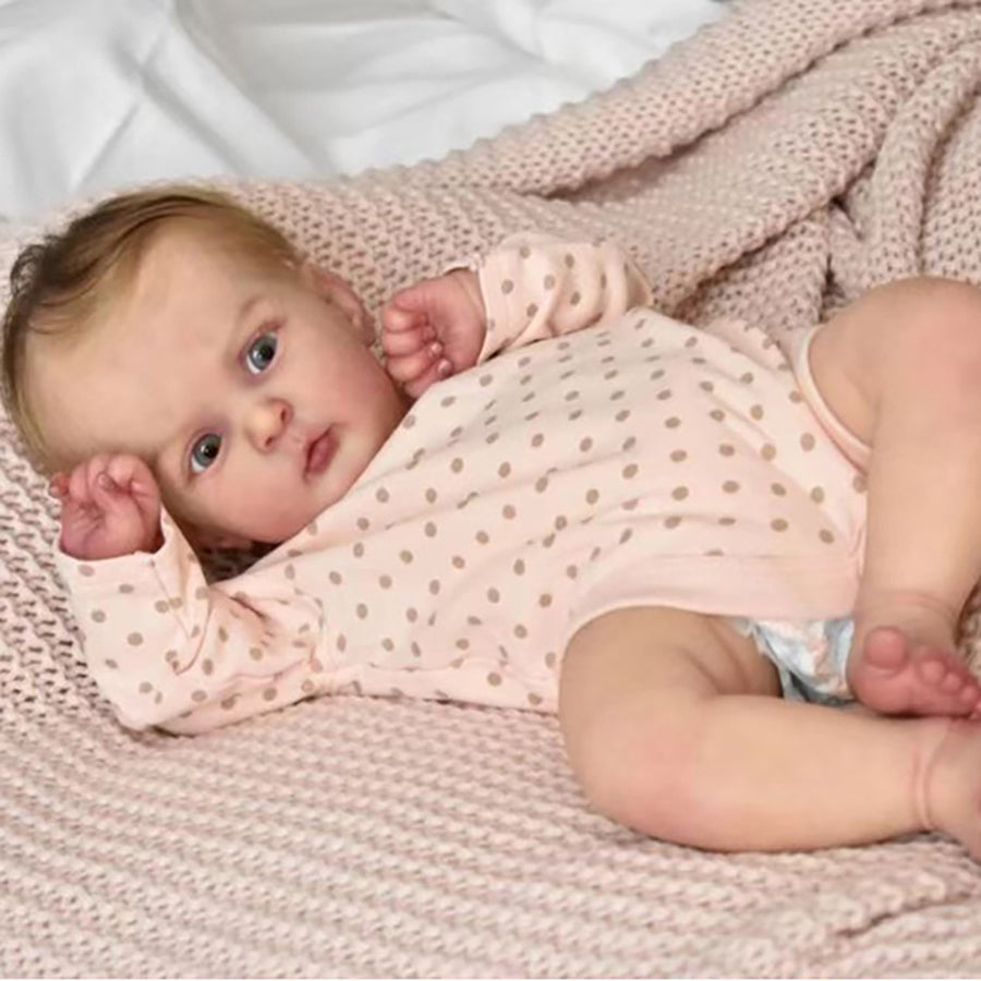 Poupées Reborn Beryl aux yeux ouverts de 19 pouces-Jocy